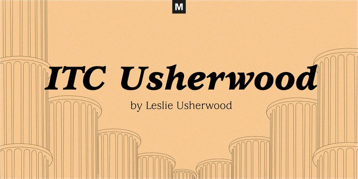Example font ITC Usherwood #1