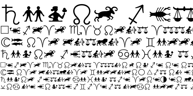 Linotype Astrology Pi Font
