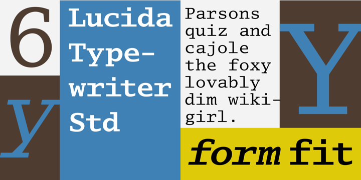 Lucida Typewriter Font