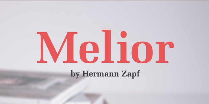 Example font Melior #1