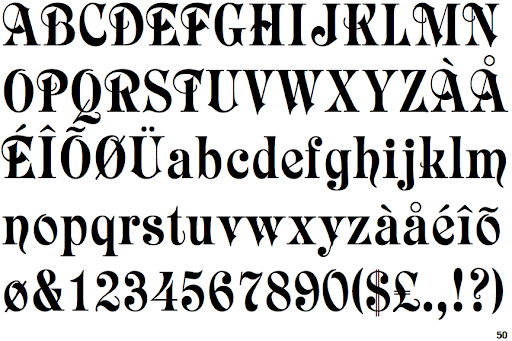 Example font Raphael #1