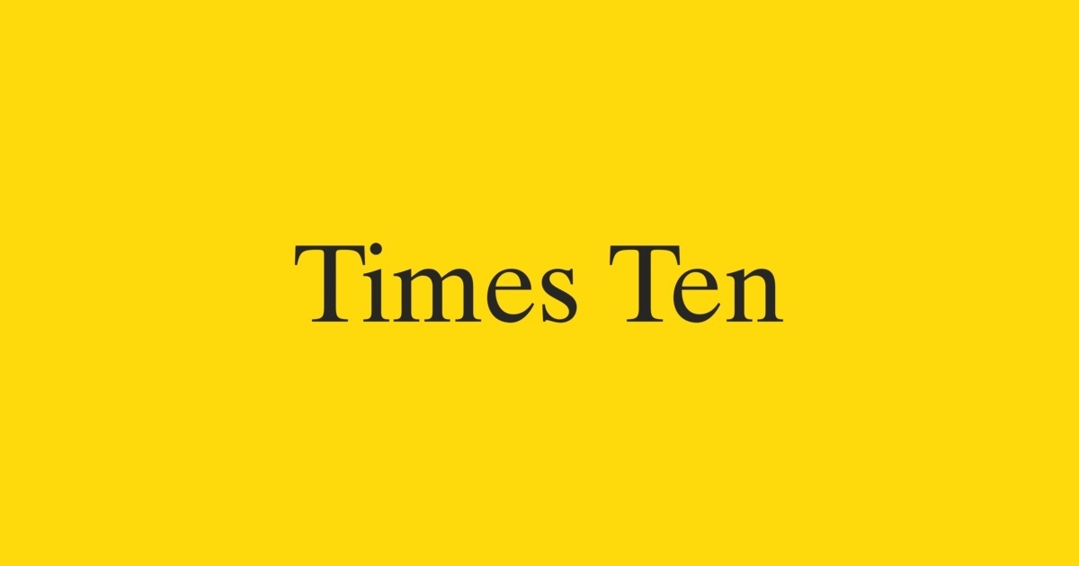 Times Ten Font