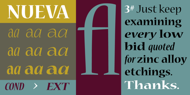 Example font Nueva #1
