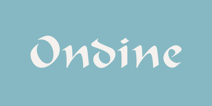 Example font Ondine #1