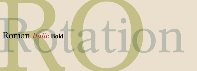 Rotation Font