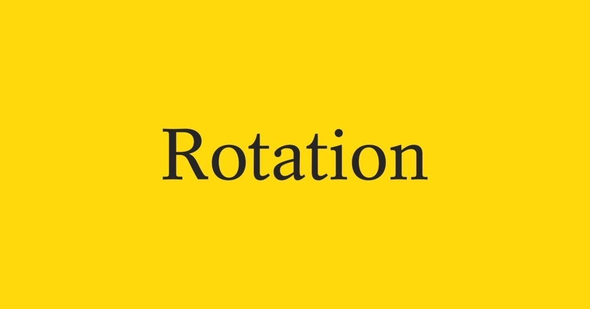 Example font Rotation #1
