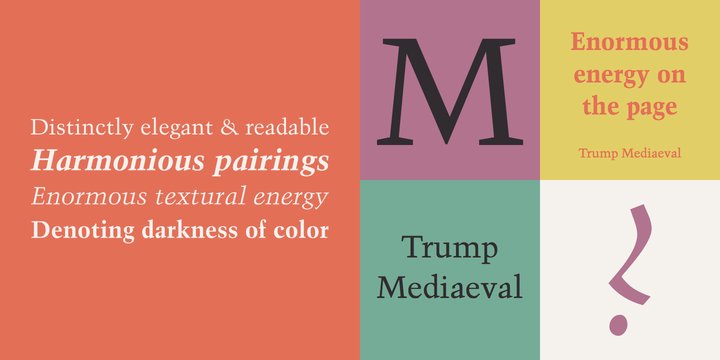 Trump Mediaeval Font