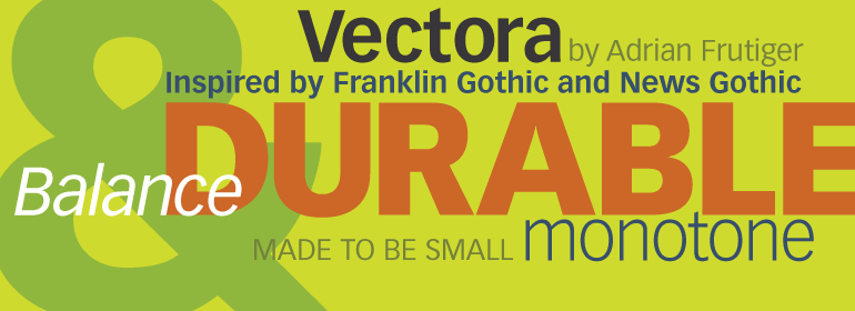 Example font Vectora #1
