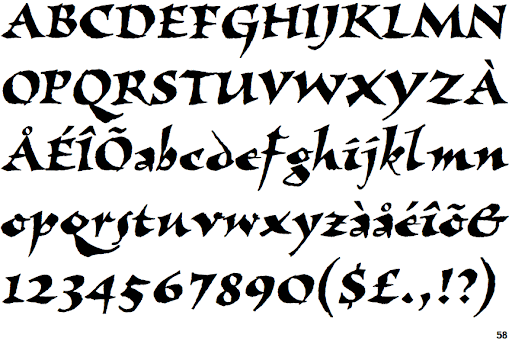 Example font Visigoth #1