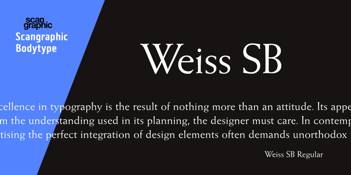 Example font Weiss #1