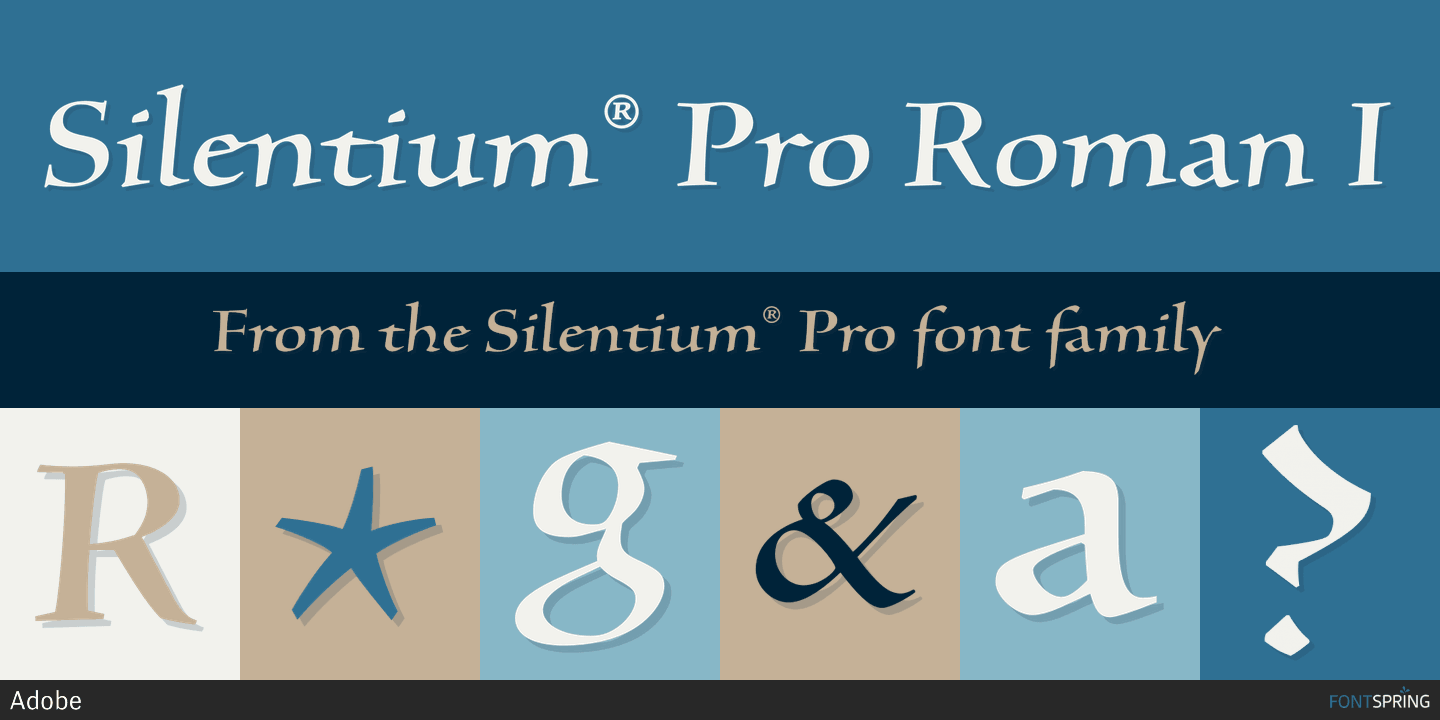 Silentium Pro Font