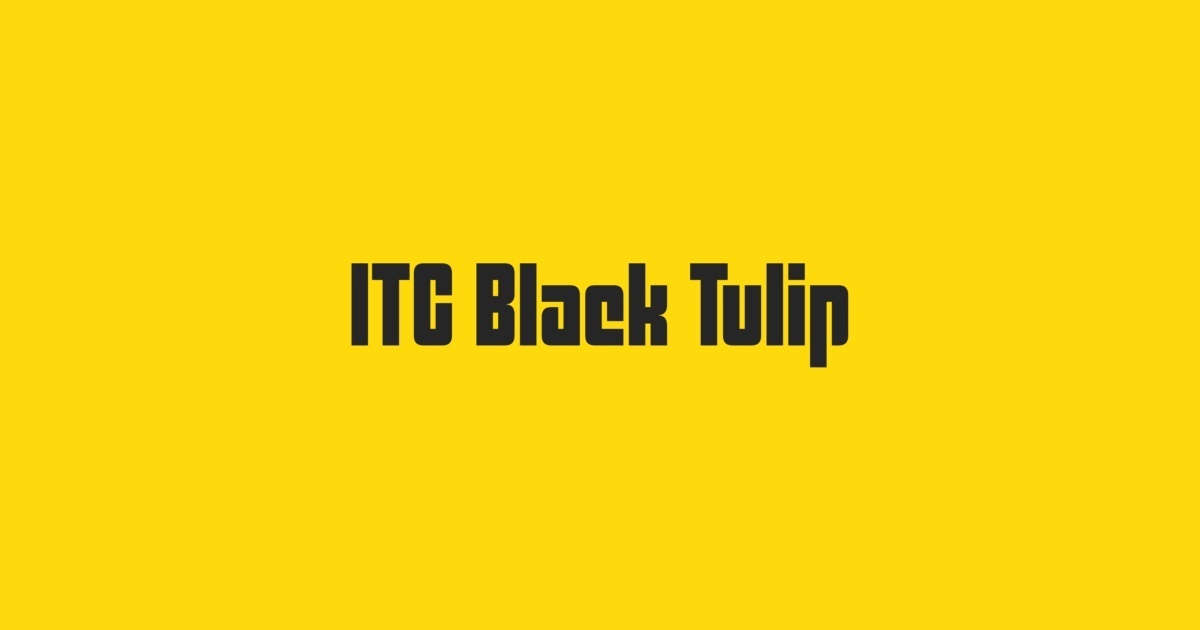 ITC Black Tulip Font