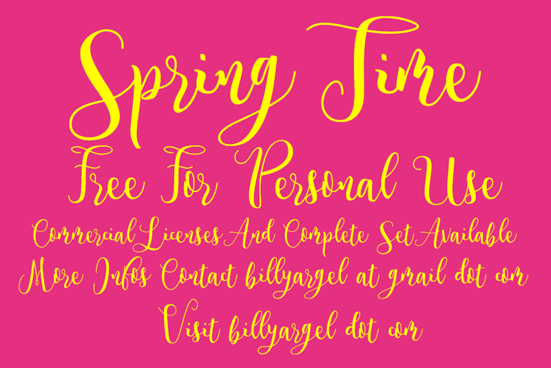 Example font Spring #1