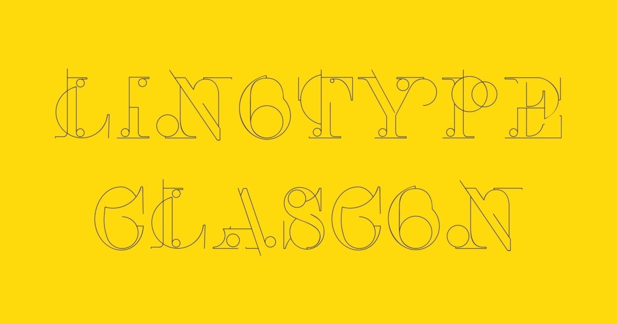 Example font Linotype Clascon #1