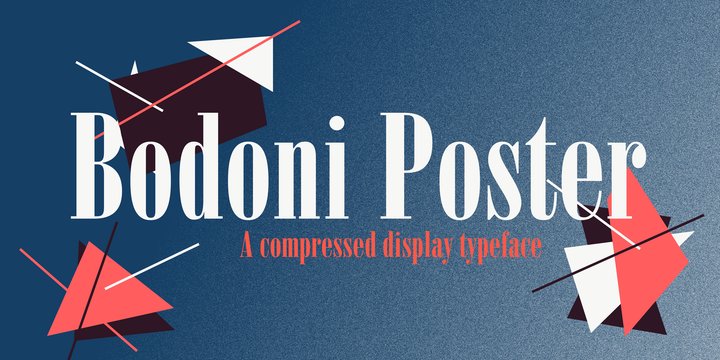 Poster Bodoni Font