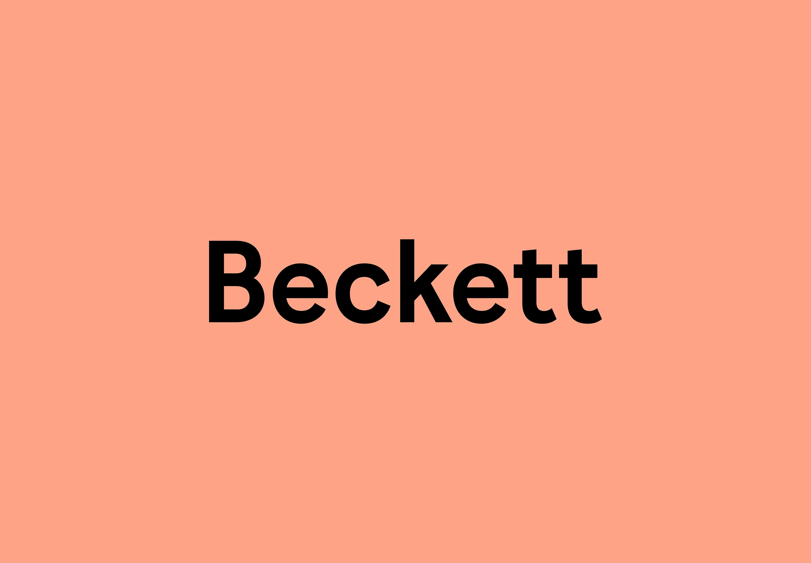 Example font Becket #1