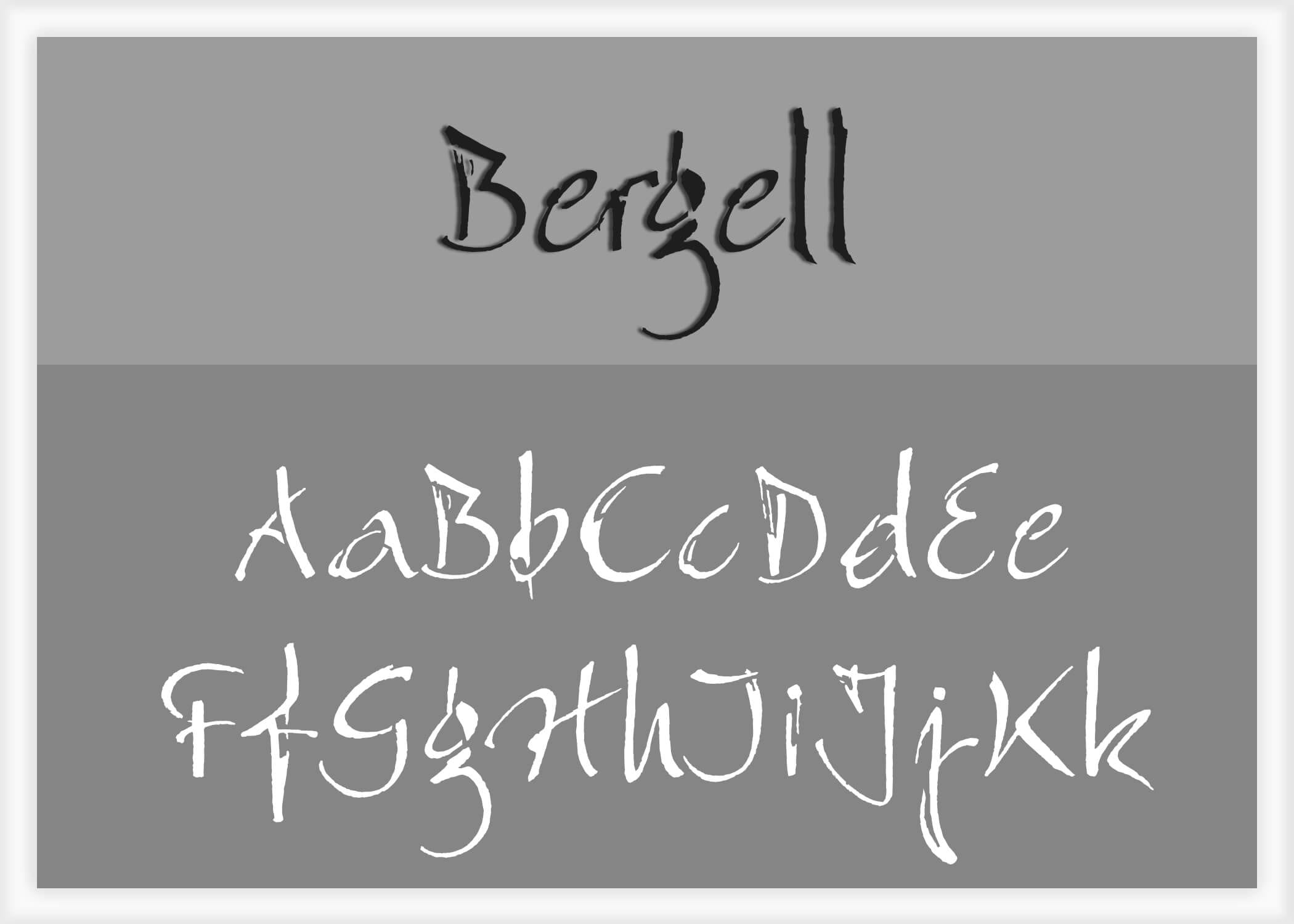 Example font Bergell #1