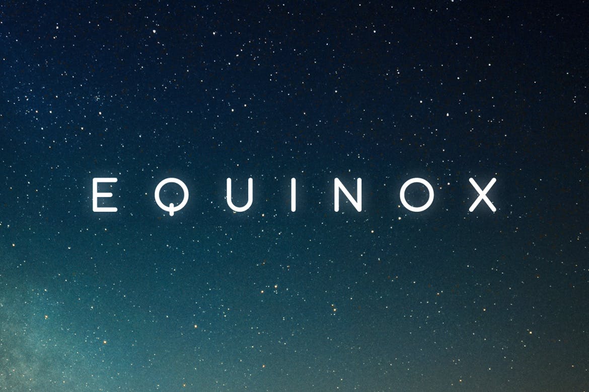 Example font Equinox #1