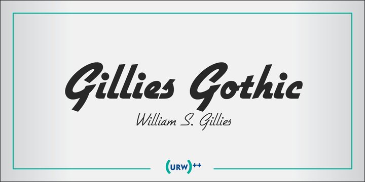 Gillies Gothic Font