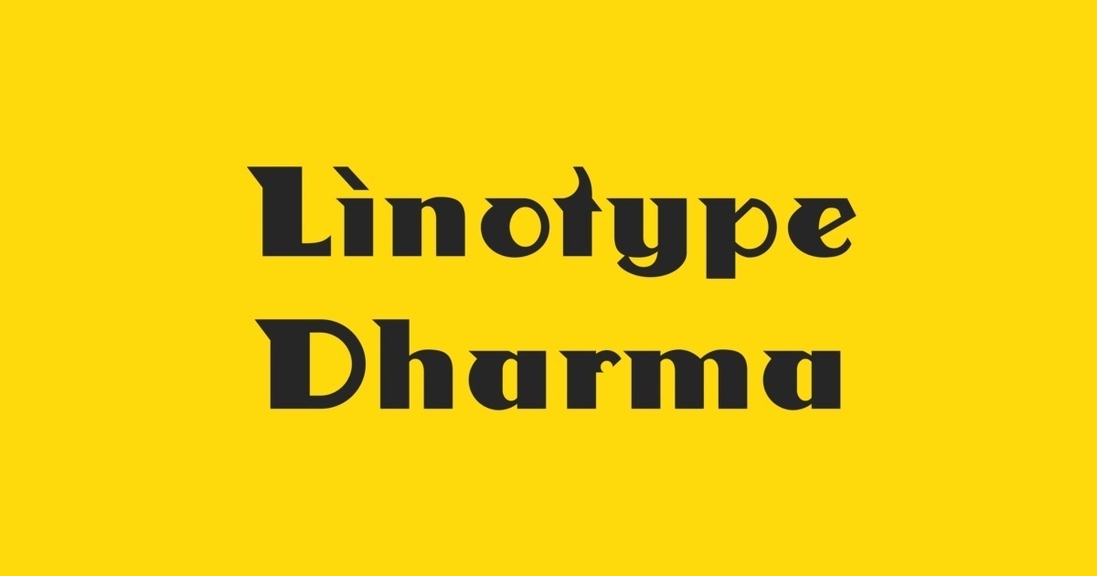 Linotype Dharma Font