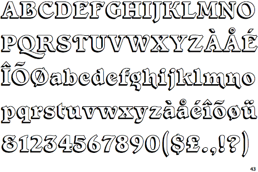 Forest Shaded Font