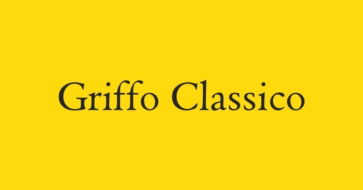 Example font Griffo Classico #1