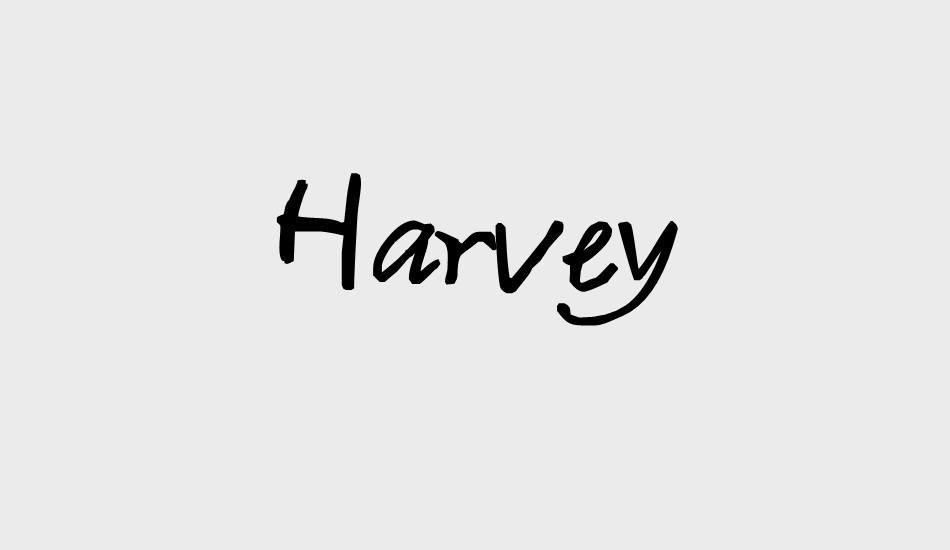 Example font Harvey #1