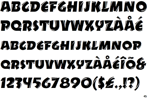 Example font Drycut ITC #1