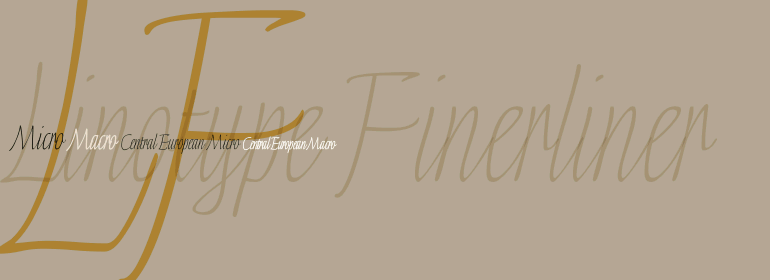 Linotype Finerliner Font