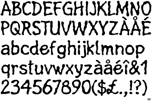 Example font Linotype Fluxus #1