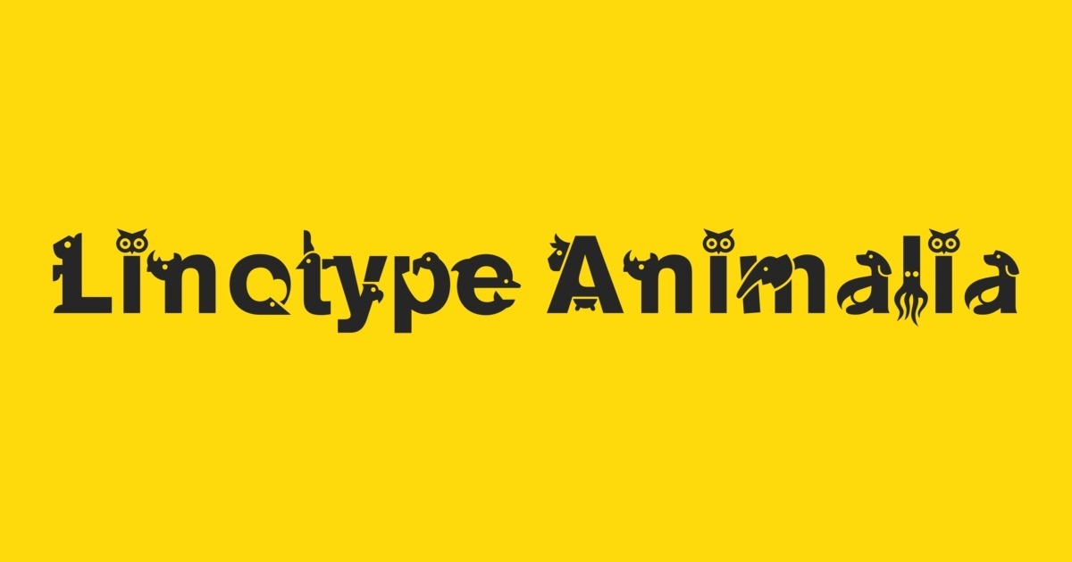 Linotype Animalia Font
