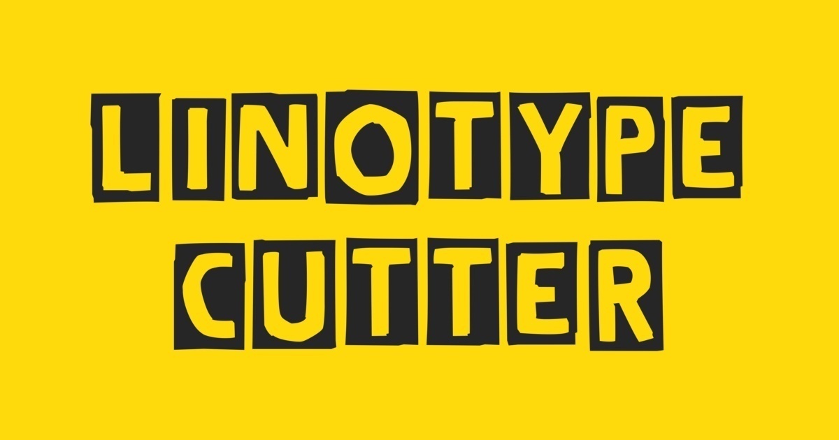 Linotype Cutter Font