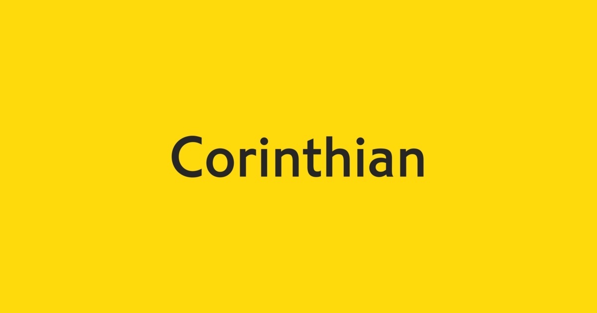 Corinthian Font