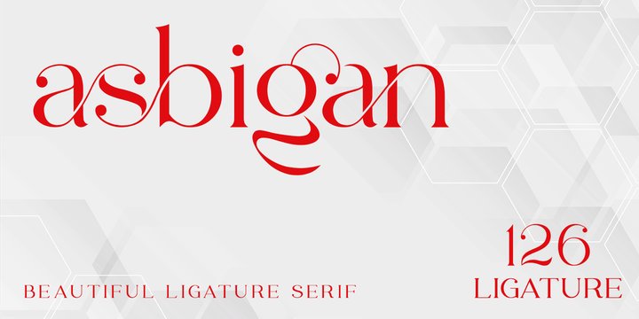 Example font Asbigan #1