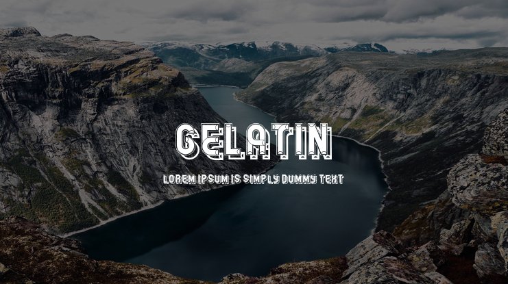 Example font Gelatin #1