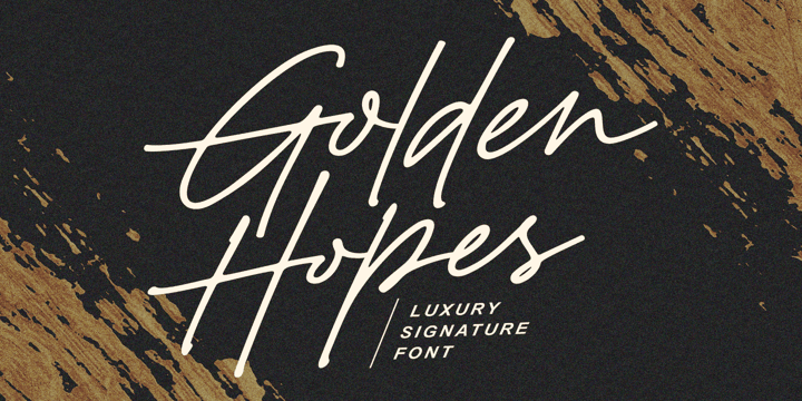 Example font Golden Hopes #1