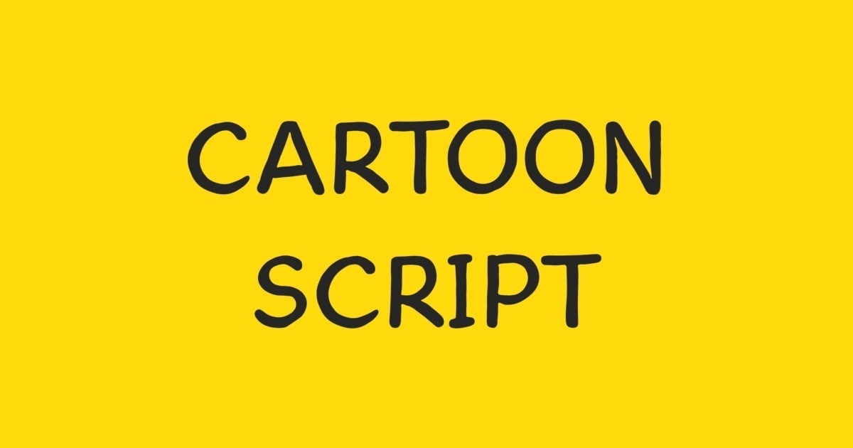 Cartoon Script Font