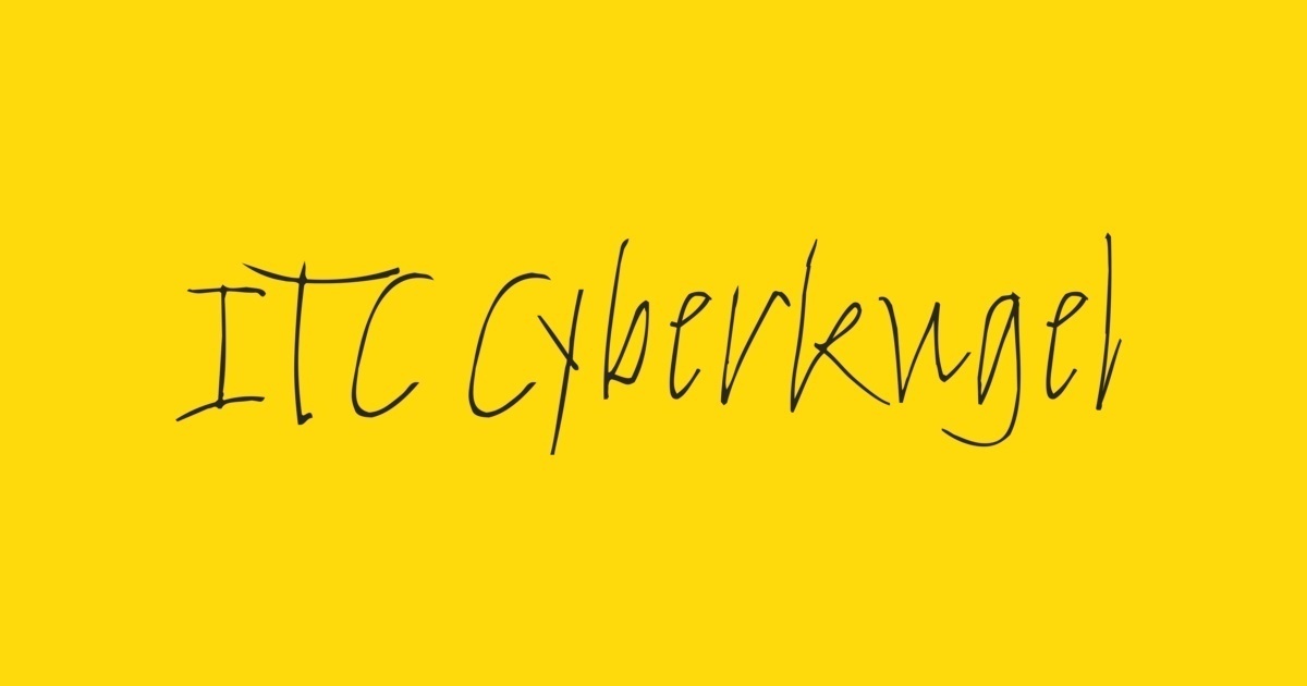 Example font Cyberkugel ITC #1