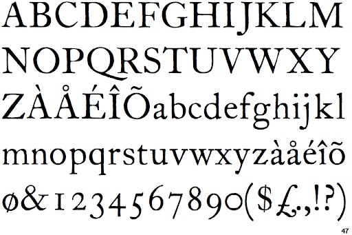 Example font ITC Founders Caslon 12 #1