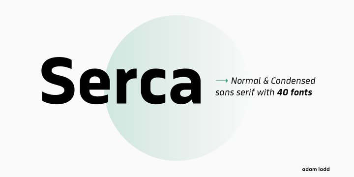 Serca Condensed Font