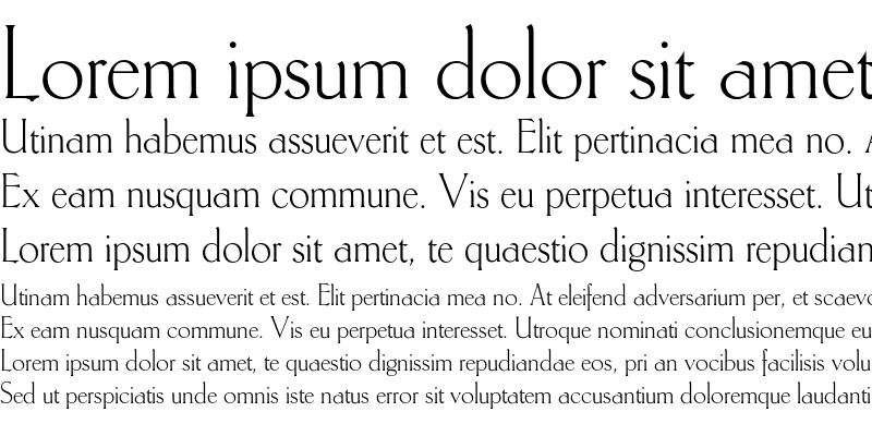 Example font Carlton Plain #1
