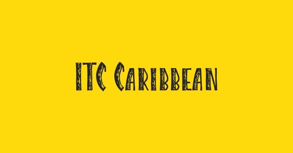 Caribbean ITC Font