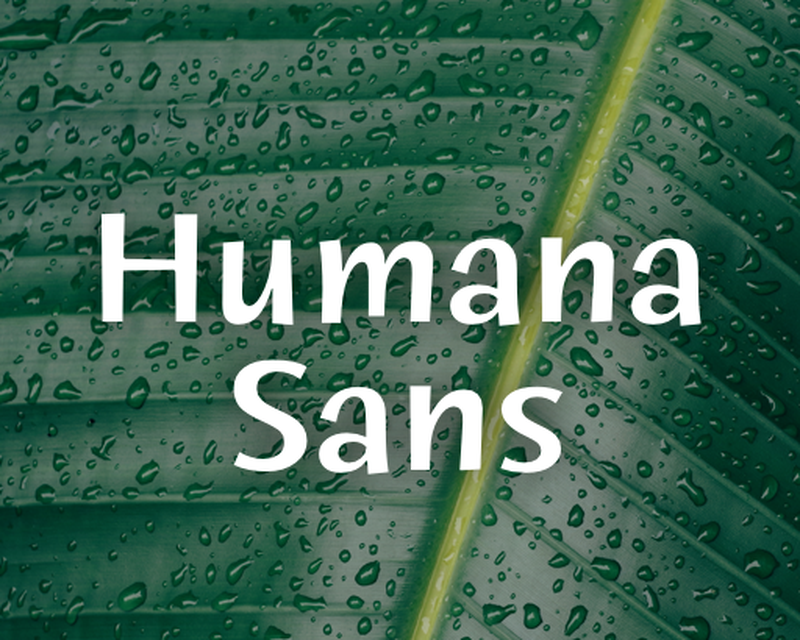 Example font Humana Sans ITC #1