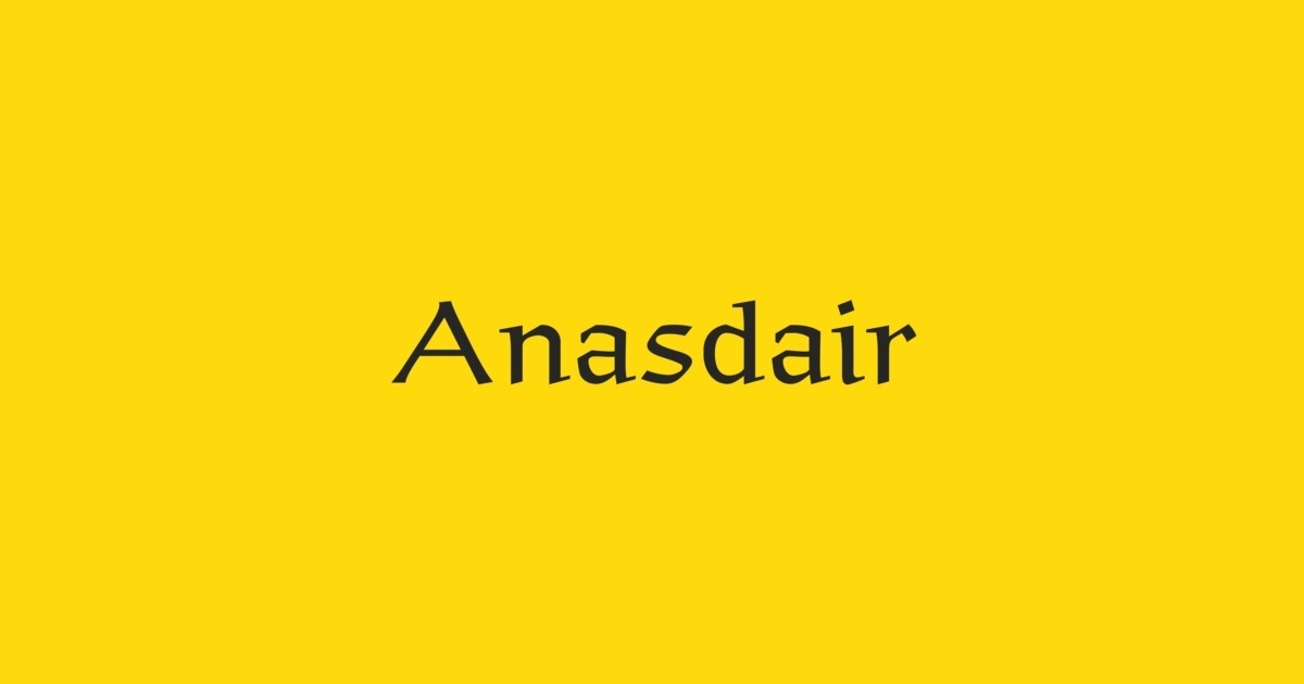 Anasdair Font