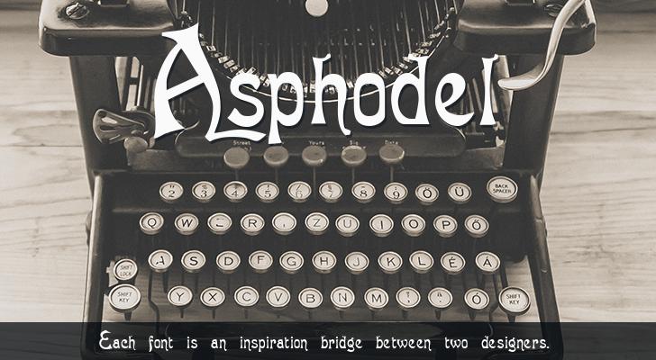 Example font Asphodel #1