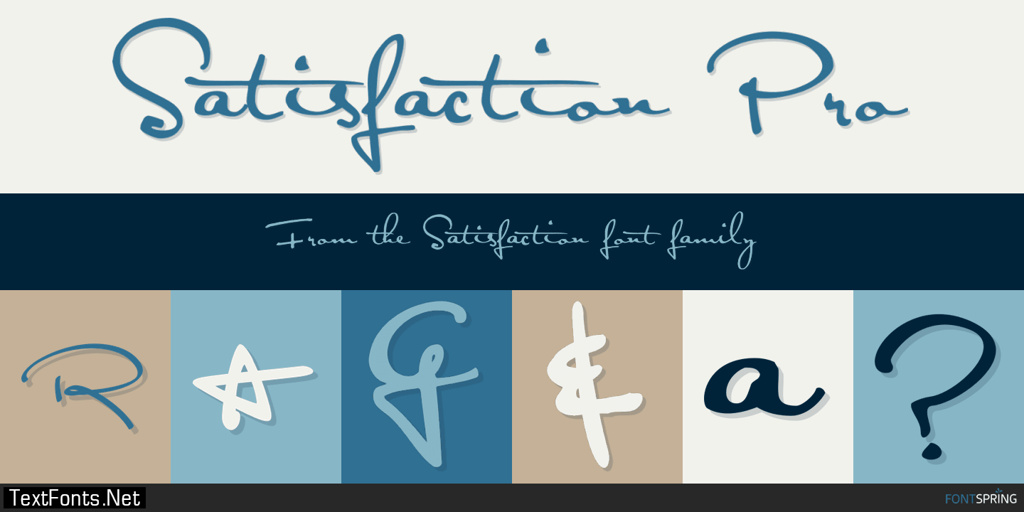 Example font Satisfaction Pro #1