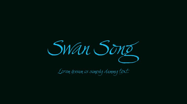 Example font Swan Song #1