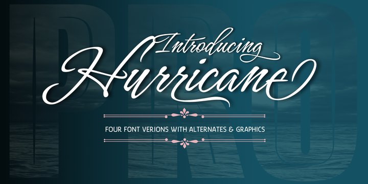 Example font Hurricane #1