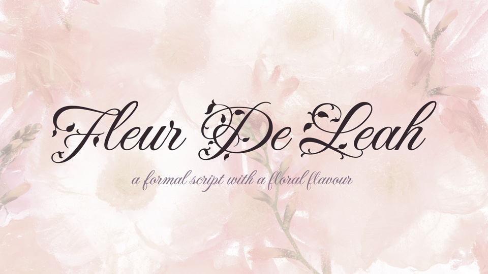 Example font Fleur De Leah #1