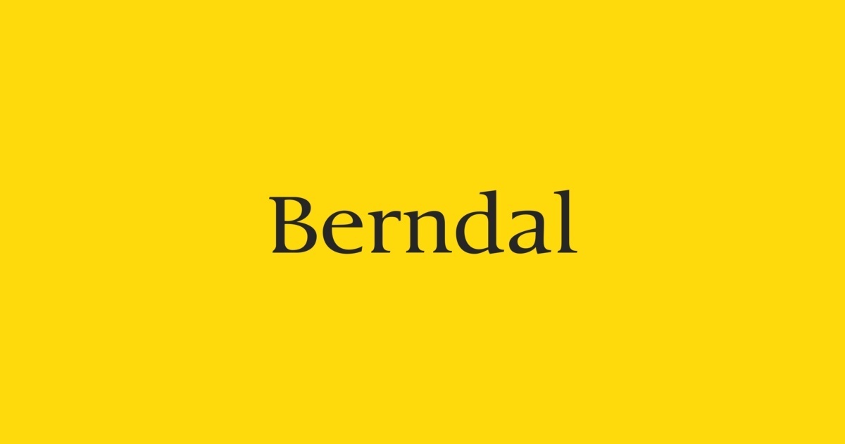 Example font Berndal #1